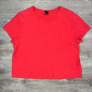 Wild Fable Short Sleeve Top Rosy Red Size Large